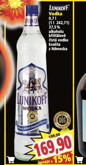 LUNIKOFF VODKA