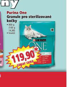 PURINA ONE GRANULE PRO STERILIZOVAN KOKY