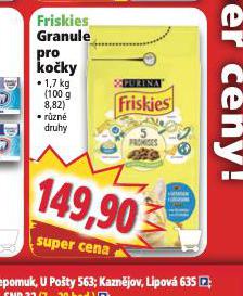 FRISKIES GRANULE PRO KOKY