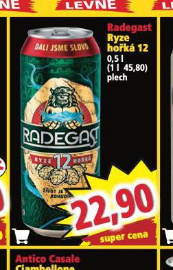 PIVO RADEGAST RYZE HOK 12