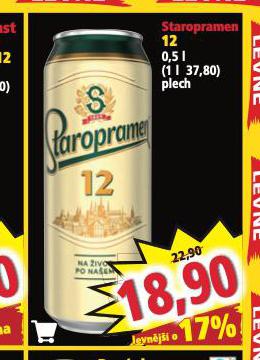 PIVO STAROPRAMEN 12