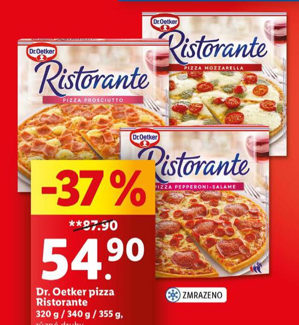 DR. OETKER RISTORANTE PIZZA BEZ LEPKU A LAKTZY