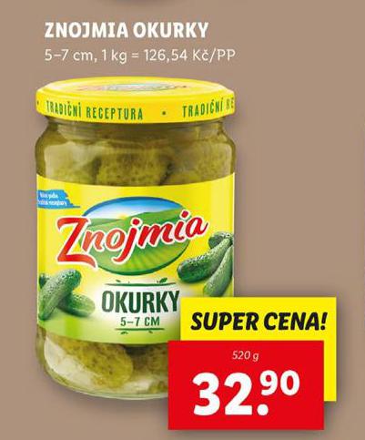 ZNOJMIA OKURKY