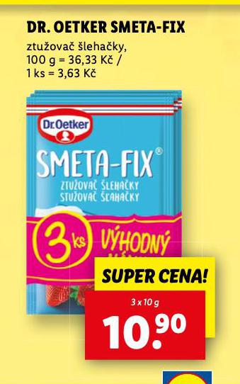 DR. OETKER SMETA-FIX