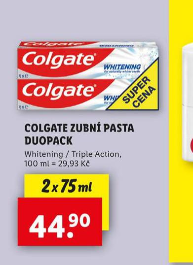 COLGATE ZUBN PASTA DUOPACK