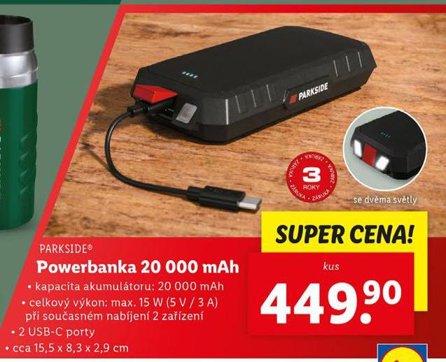 POWERBANKA 20000 mAh