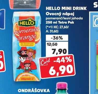 HELLO MINI DRINK OVOCN NPOJ