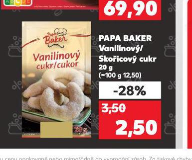 PAPA BAKER VANILNOV / SKOICOV CUKR