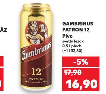 PIVO GAMBRINUS PATRON 12