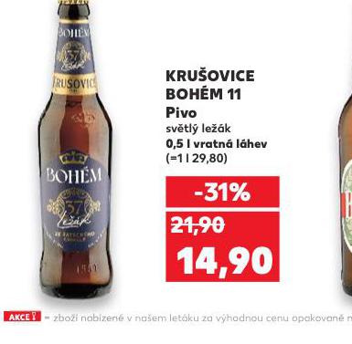 PIVO KRUOVICE BOHM 11