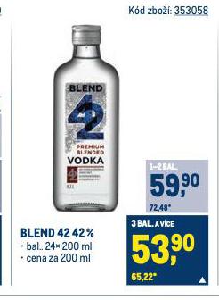 BLEND 42 VODKA