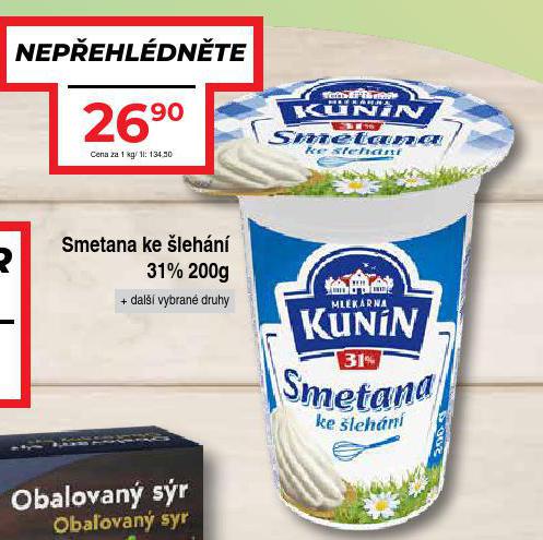 SMETANA KE LEHN 31%