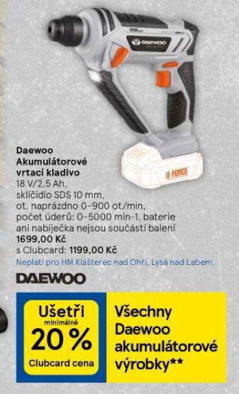 DAEWOO AKUMULTOROV VRTAC KLADIVO