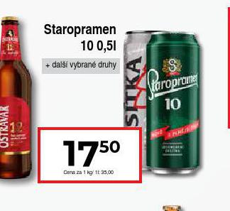 PIVO STAROPRAMEN 10