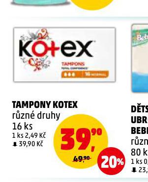 TAMPONY KOTEX