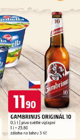 PIVO GAMBRINUS ORIGINL 10