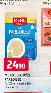 MENU GOLD RݎE PARBOILED