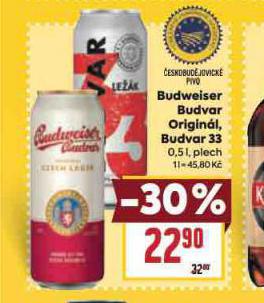 PIVO BUDVAR 33