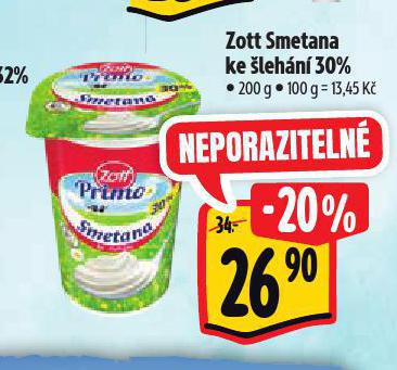 ZOTT PRIMO SMETANA KE LEHN