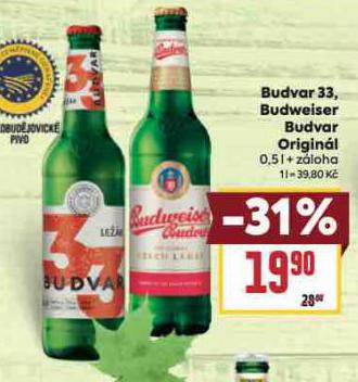 PIVO BUDVAR 33