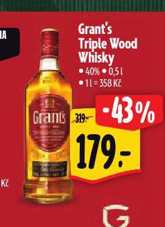 GRANT'S TRIPLE WOOD WHISKY