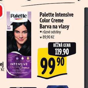 PALETTE BARVA NA VLASY