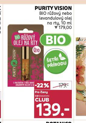 PURITY VISION OLEJ NA RTY