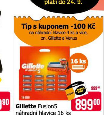 GILLETTE NHRADN HLAVICE