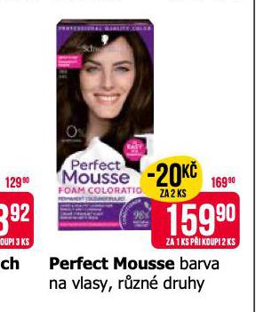 PERFECT MOUSSE BARVA NA VLASY