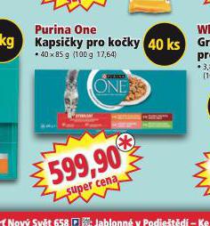 PURINA ONE KAPSIKY PRO KOKY