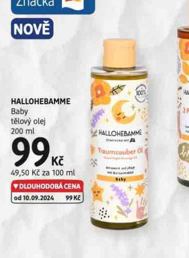 HALLOHEBAMME BABY TLOV OLEJ