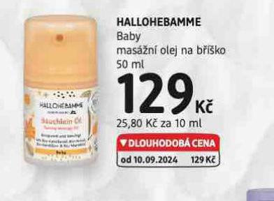 HALLOHEBAMME BABY MASN OLEJ NA B͊KO