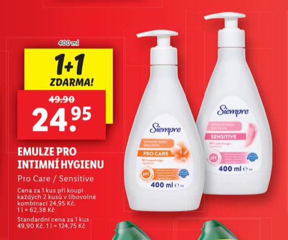 EMULZE PRO INTIMN HYGIENU