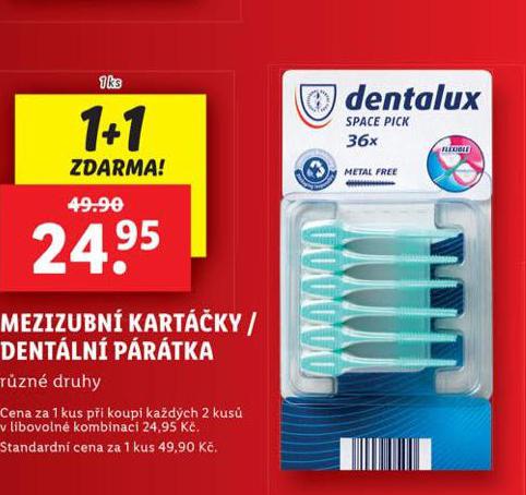 DENTALUX MEZIZUBN KARTKY / DENTLN PRTKA