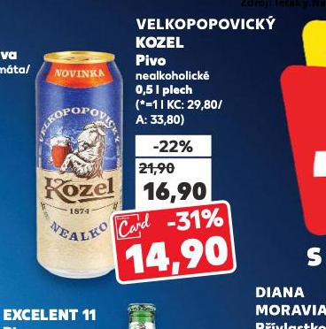 PIVO VELKOPOPOVICK KOZEL NEALKO