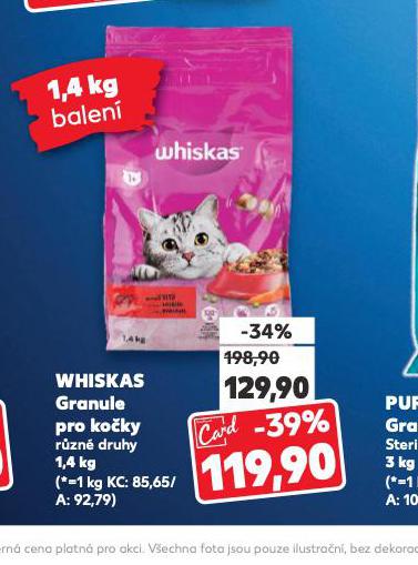 WHISKAS GRANULE PRO KOKY