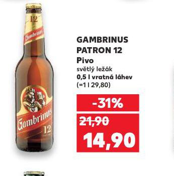 PIVO GAMBRINUS PATRON 12