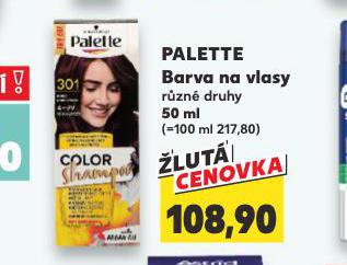 PALETTE BARVA NA VLASY