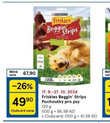 FRISKIES BEGGIN STRIPS POCHOUTKY PRO PSY