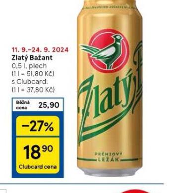 PIVO ZLAT BAANT