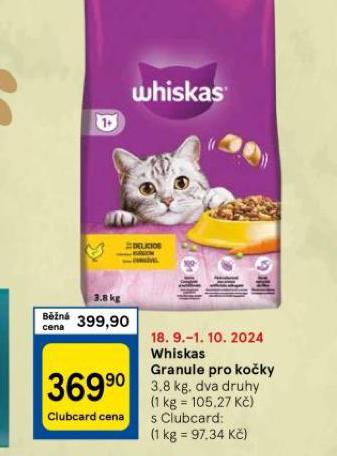 WHISKAS GRANULE PRO KOKY