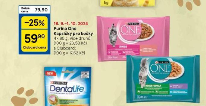 PURINA ONE KAPSIKY PRO KOKY