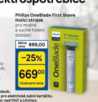 PHILIPS ONEBLADE FIRST SHAVE HOLIC STROJEK