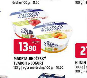 MADETA JIHOESK TVAROH & JOGURT