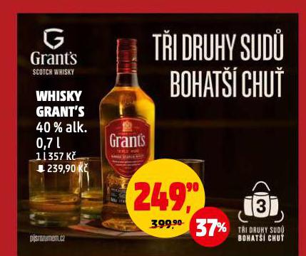 GRANT'S TRIPLE WOOD WHISKY