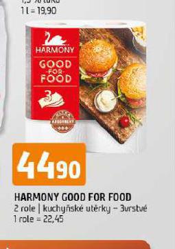 HARMONY GOOD FOR FOOD KUCHYSK UTRKY