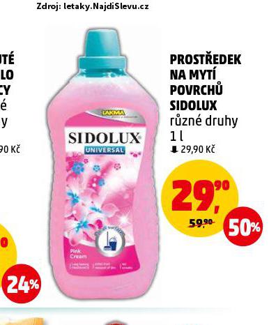 SIDOLUX PROSTEDEK NA MYT POVRCH