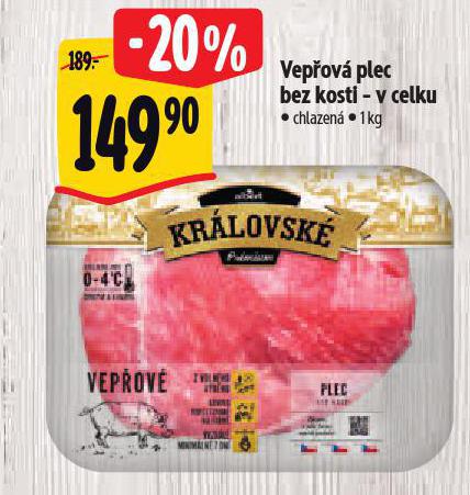 VEPOV PLEC BEZ KOSTI