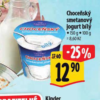 CHOCESK SMETANOV JOGURT