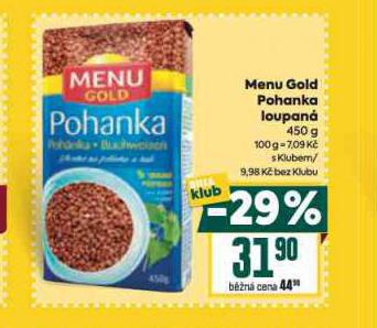 MENU GOLD POHANKA LOUPAN